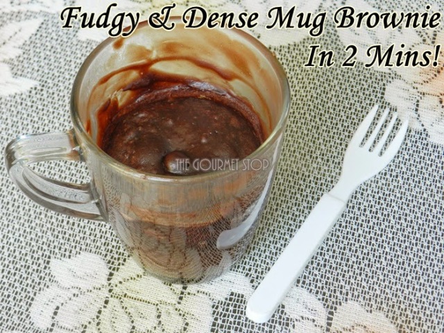 2 Minute Brownie In a Mug Recipe: Dense & Fudgy Brownie Recipe!