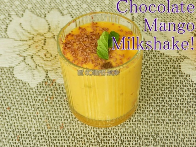 Chocolate Mango Milkshake Recipe : Easy Summer Milkshake Recipe